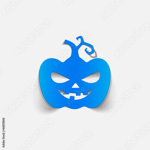 realistic design element: pumpkin