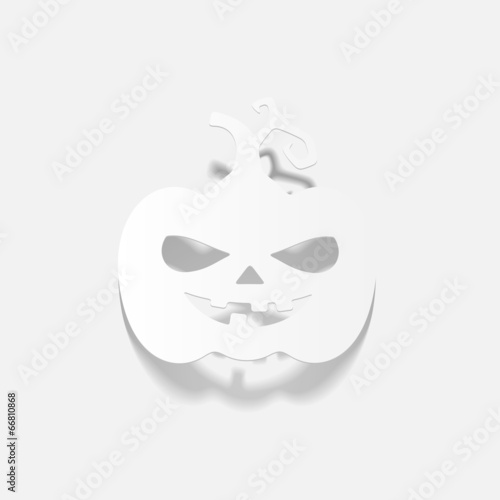 realistic design element: pumpkin
