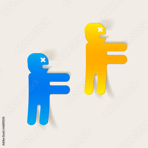 realistic design element: zombie