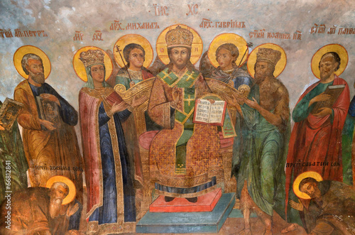 Кострома, церковь Воскресения на Дебре, фрески