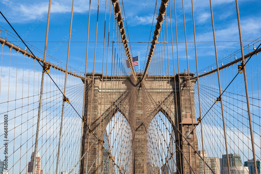 Fototapeta premium Brooklyn bridge in new york - USA