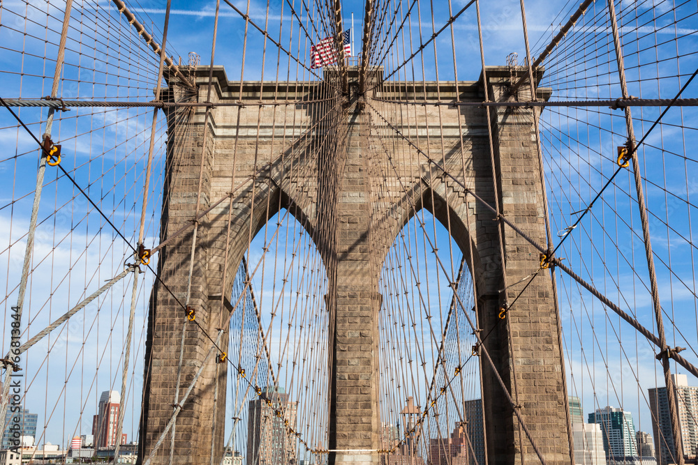 Fototapeta premium Brooklyn bridge in new york - USA