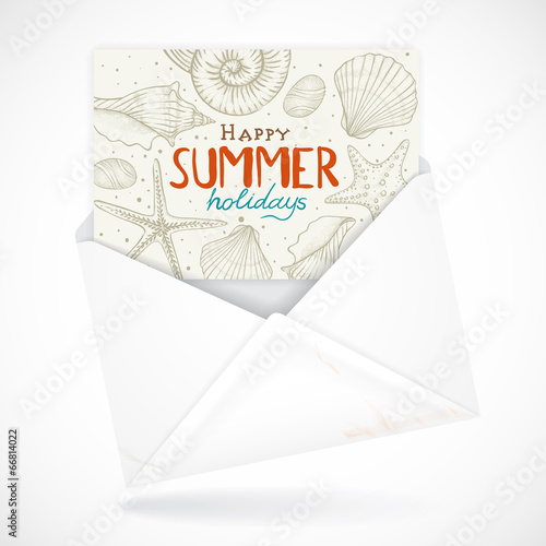 Postal Envelopes With Greeting Card