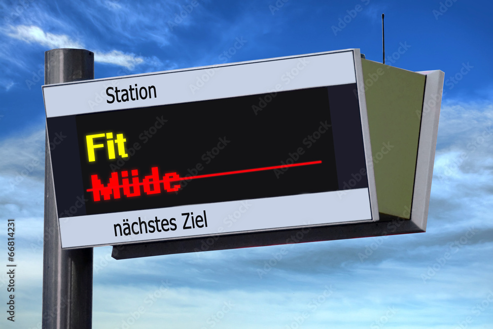 Anzeigetafel 3 - Fit