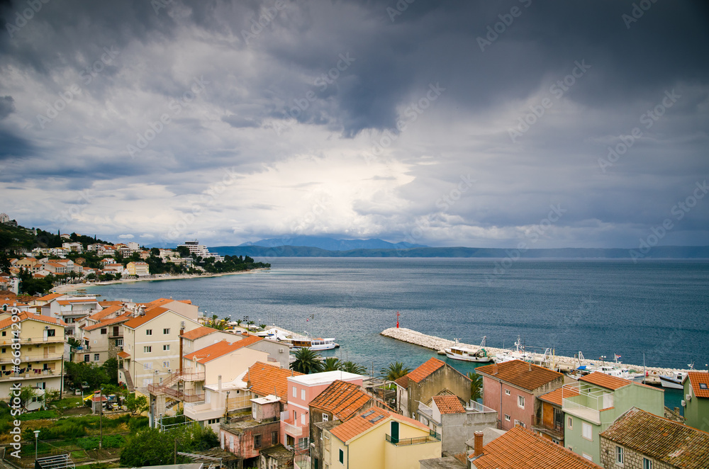 city ​​by the sea. Croatian coast