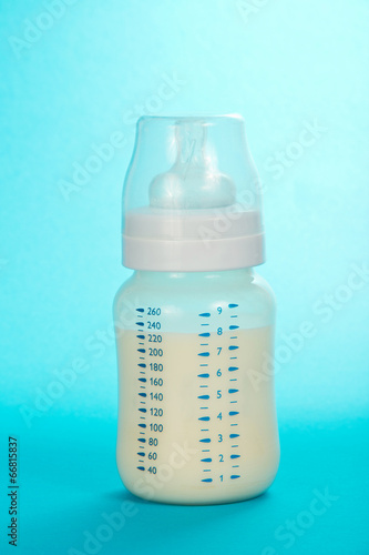Children's small bottle with milk