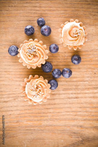 sweet little muffins and blue berries