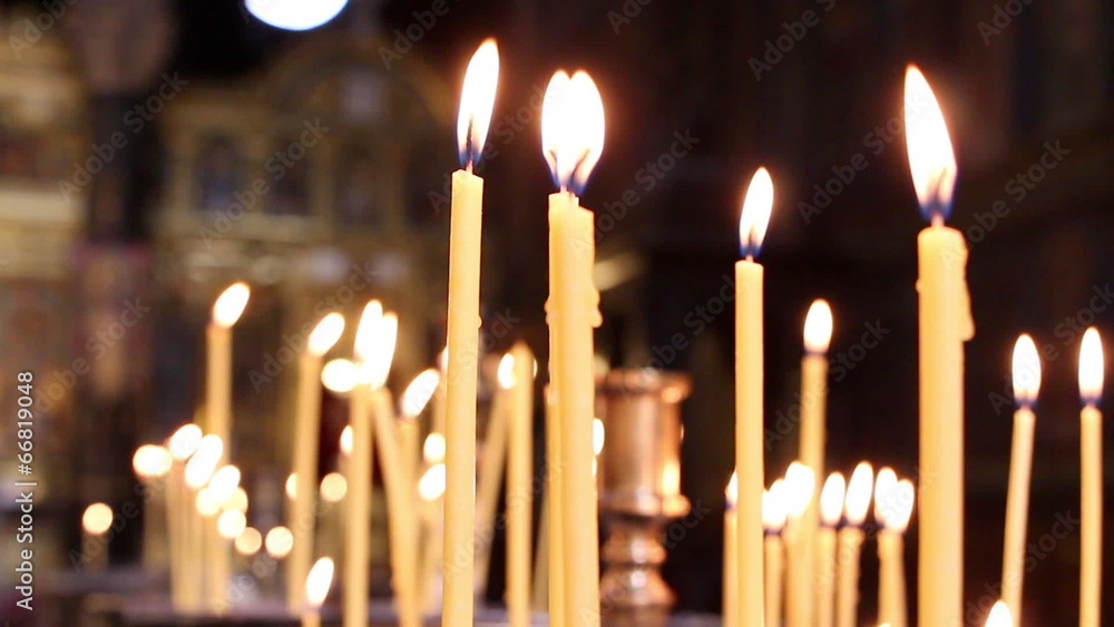 Burning Orthodox candles Burning Orthodox candles
