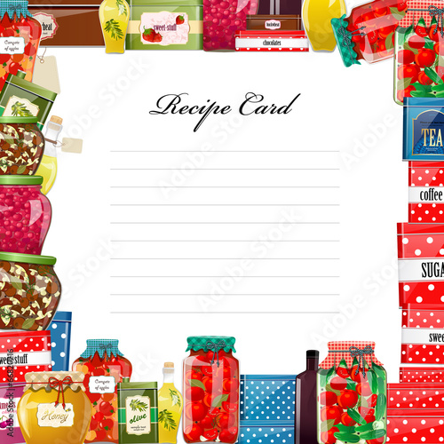 poster with preserve food for you design