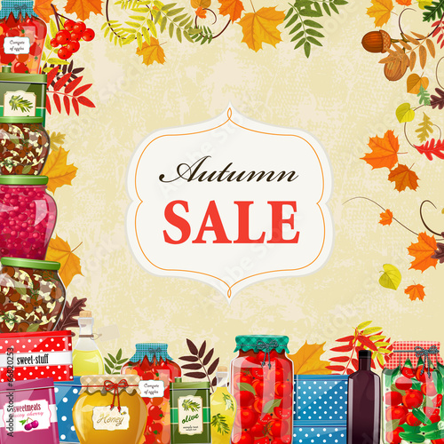 Autumn poster for your design