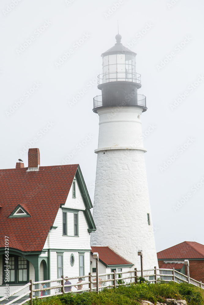 Lighthouse and Tile Roof