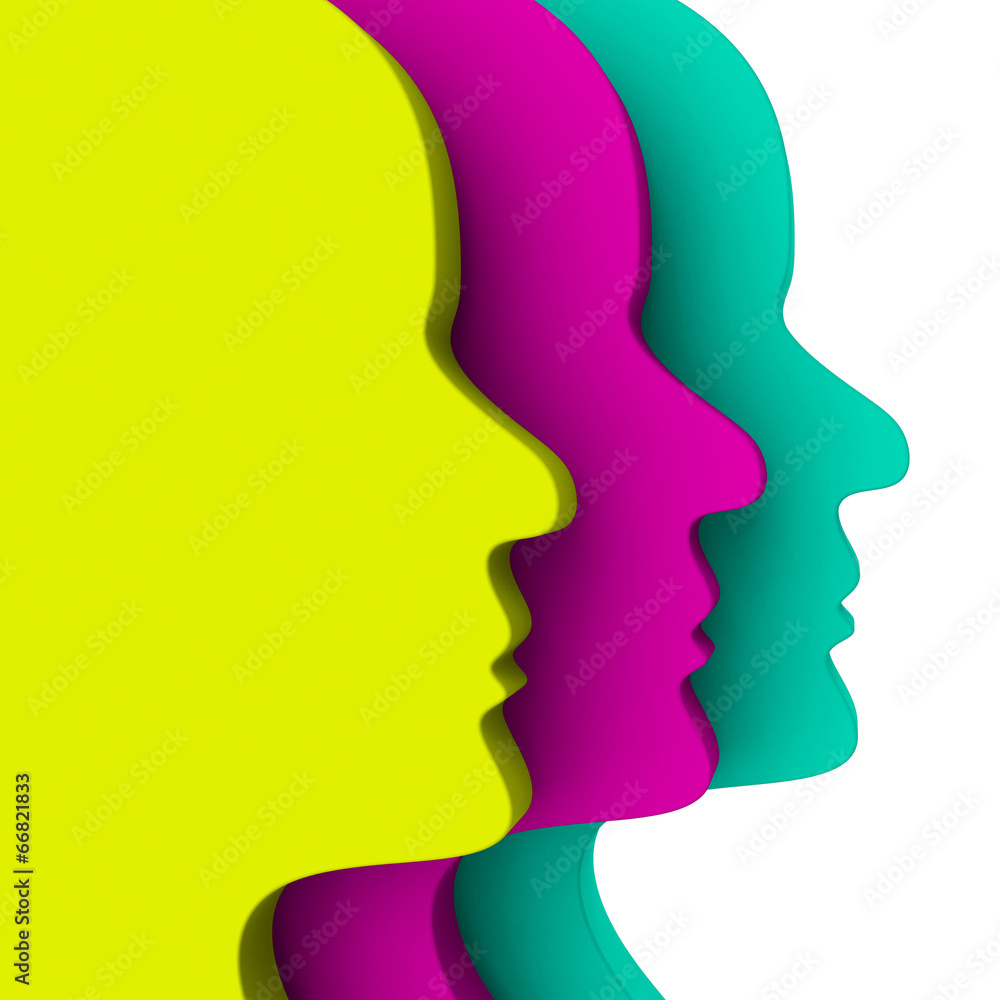Face People Means Team Work And Friends Face People Means Team Work And Friends