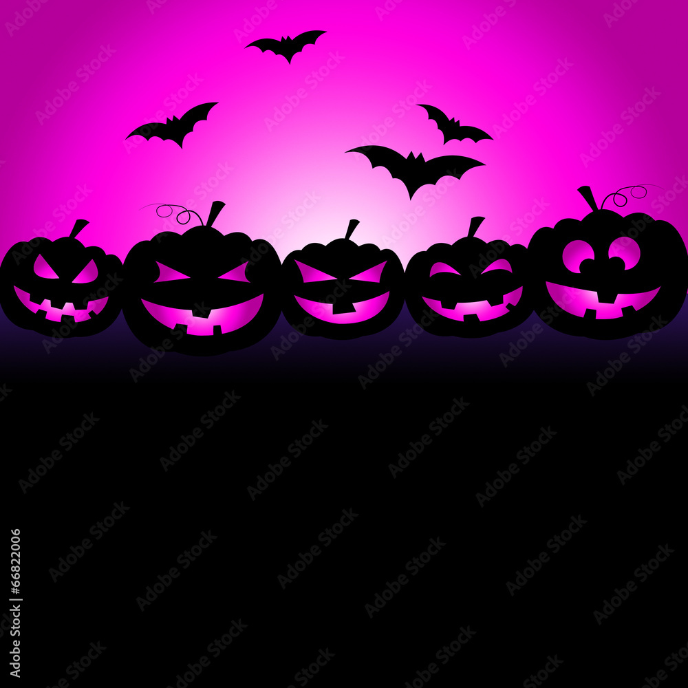 Bats Halloween Means Trick Or Treat And Celebration