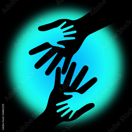 Holding Hands Shows Childhood Parents And Parenting