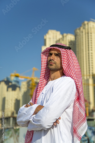 Portrait of the young arabi...