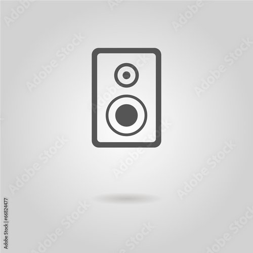 speaker icon with shadow