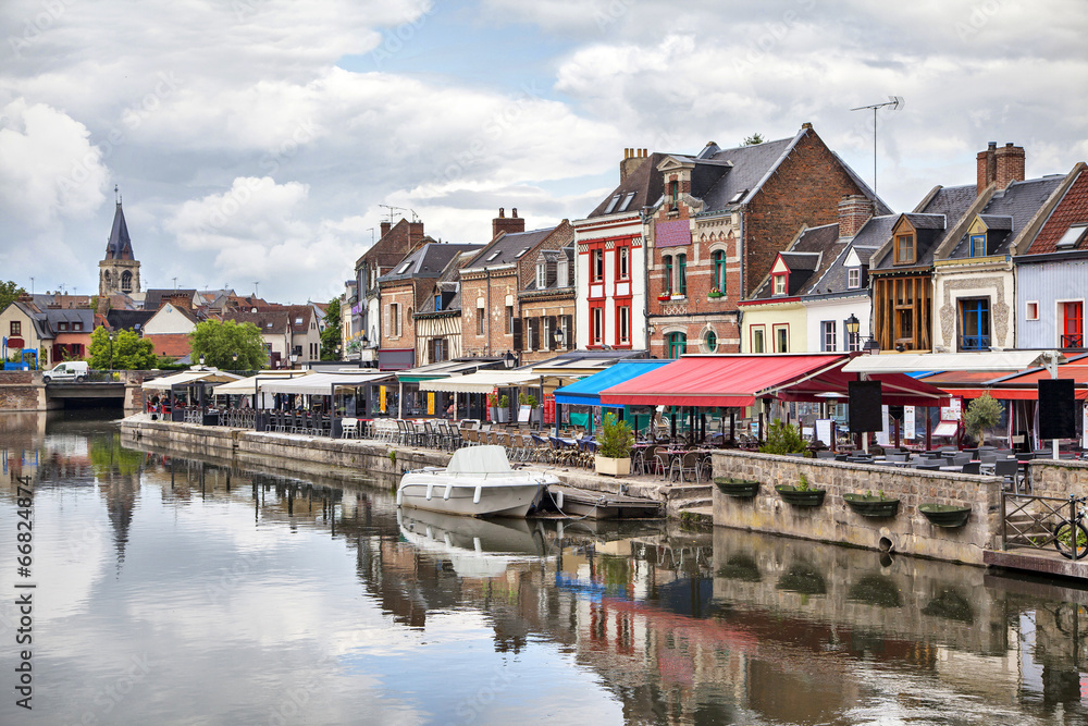 Belu embankment in Amiens, France