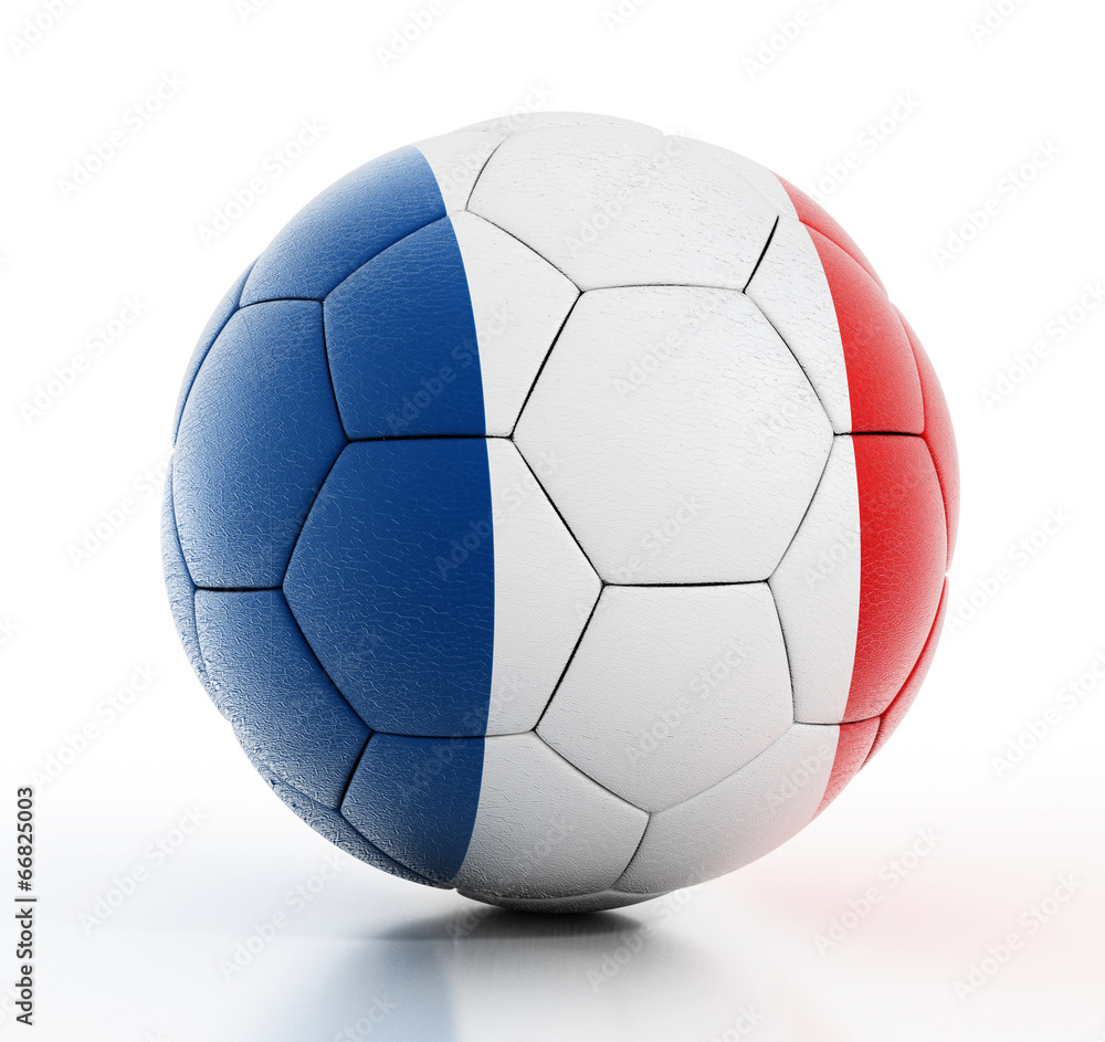 France flag on football