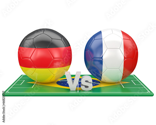 Bilde på lerret 1/4 de finale, coupe du monde 2014