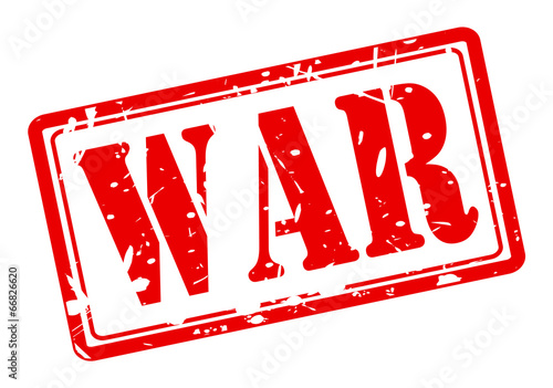 War red stamp text