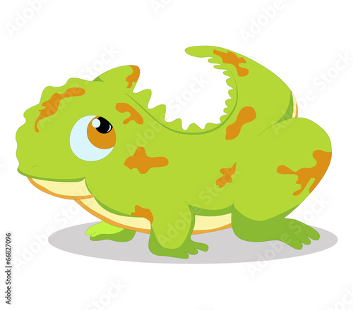 Cute baby gecko cartoon