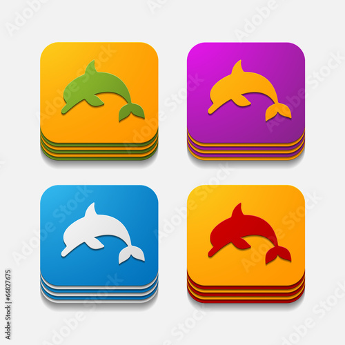 square button  dolphin