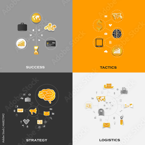 Set of business icons