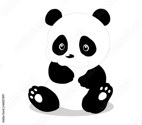 Fototapeta Naklejka Na Ścianę i Meble -  Cute baby panda cartoon