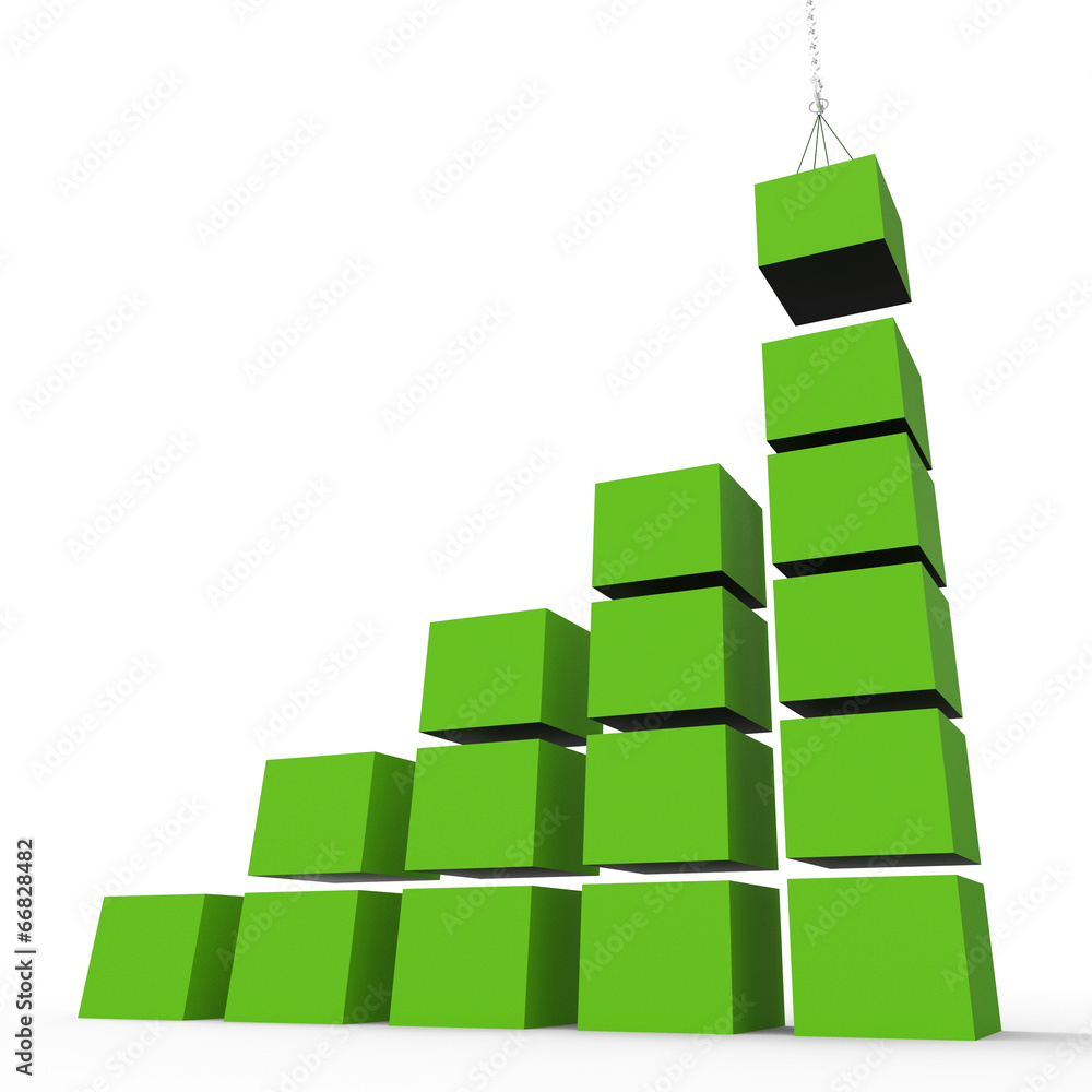 Fototapeta premium Construction Growth Means Building Activity And Development