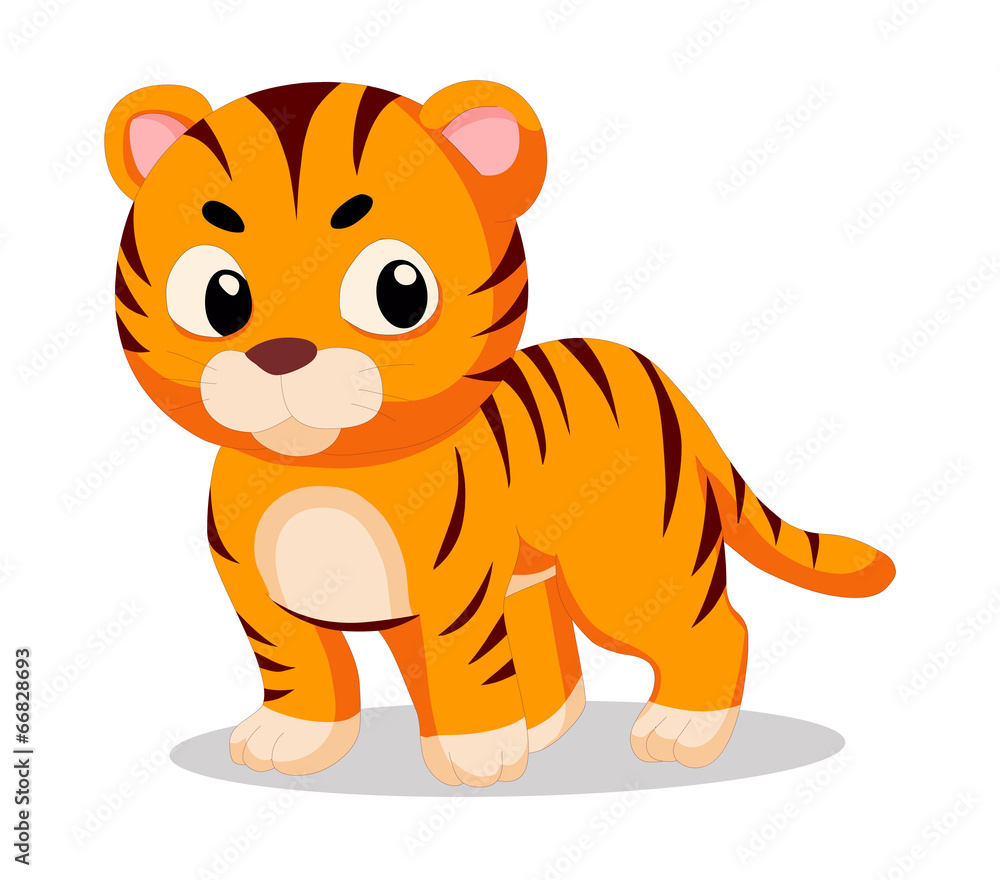 Cute baby tiger cartoon Cute baby tiger cartoon