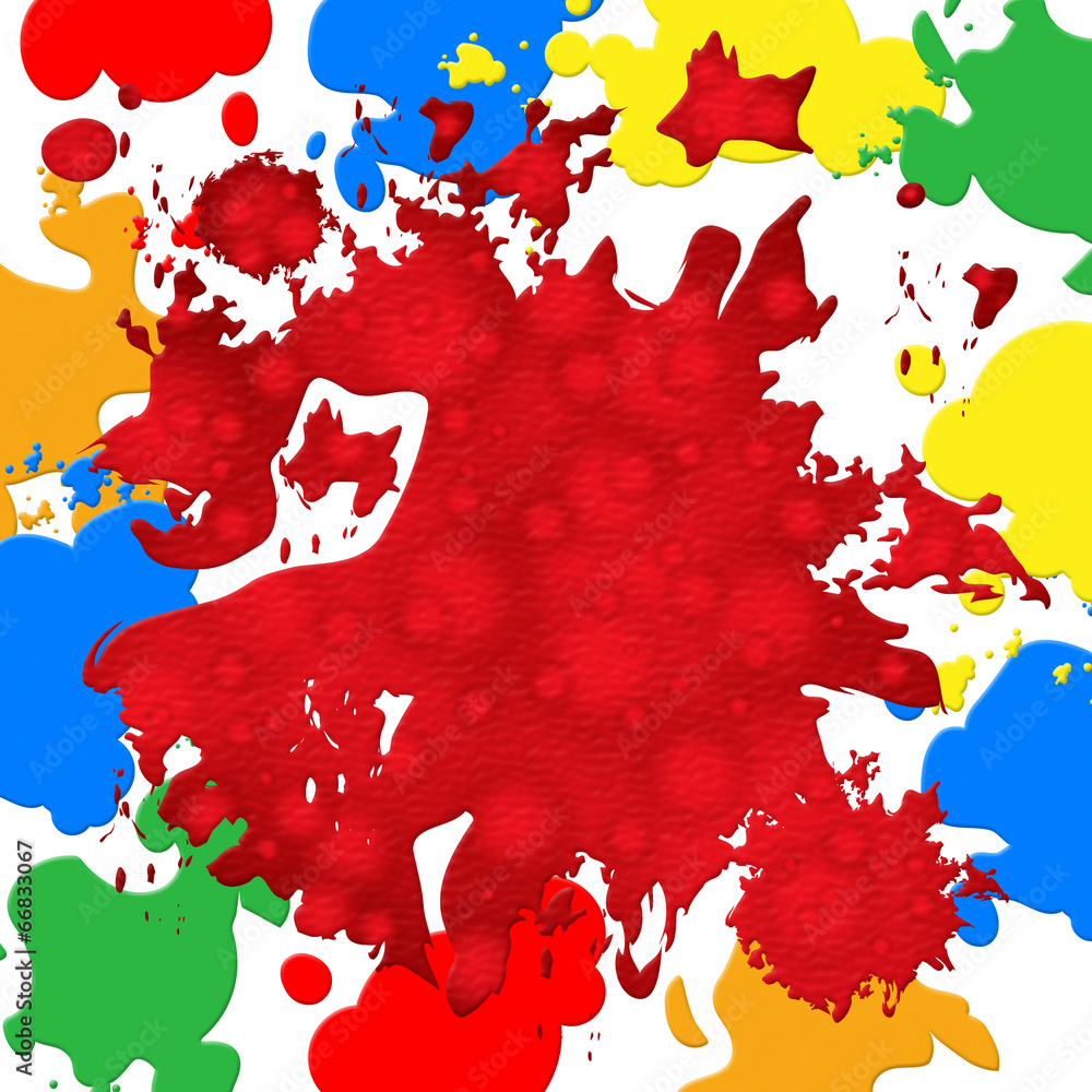 Paint Color Shows Backdrop Blot And Vibrant Paint Color Shows Backdrop Blot And Vibrant