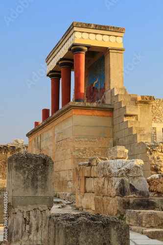 Ancient ruins of Knossos palace Crete