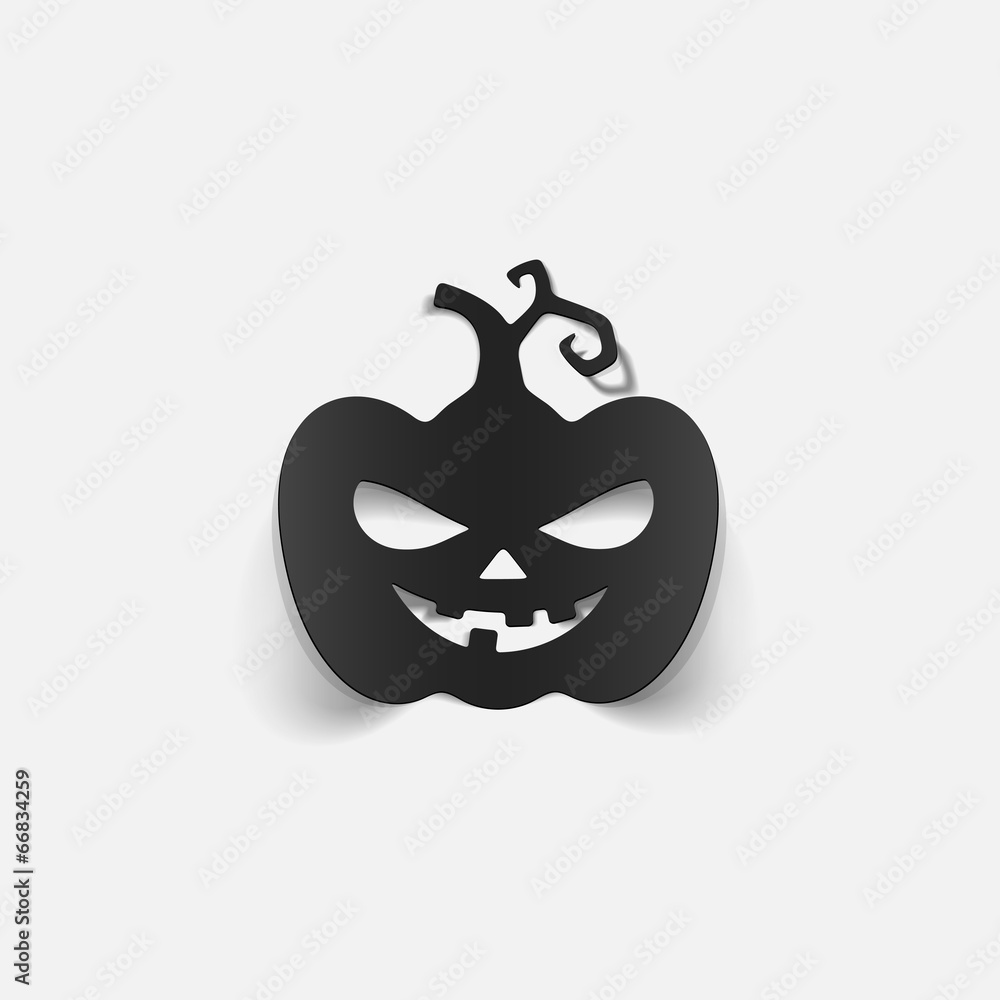 realistic design element: pumpkin realistic design element: pumpkin