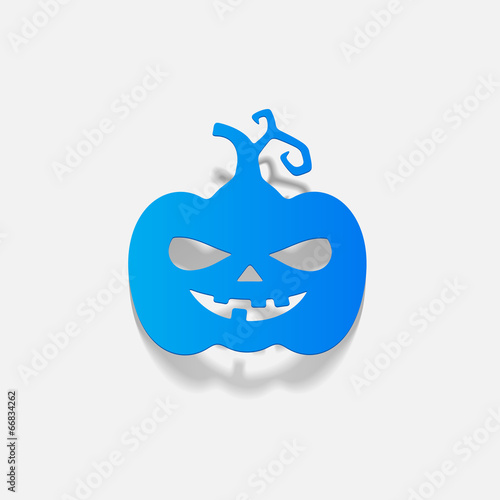 realistic design element: pumpkin