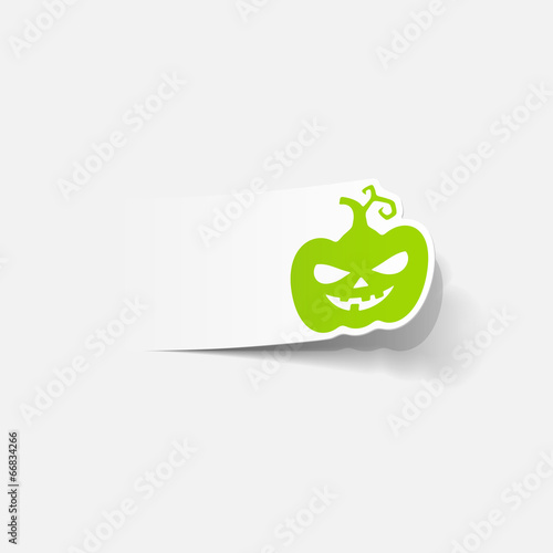 realistic design element: pumpkin