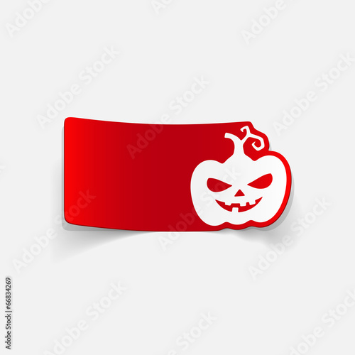 realistic design element: pumpkin