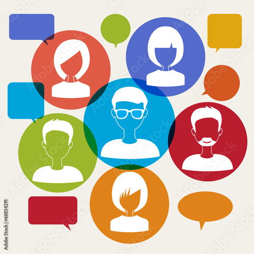 people chatting