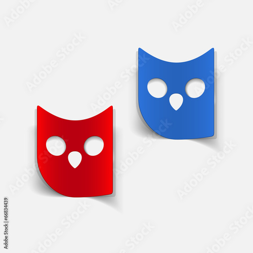 realistic design element: owl