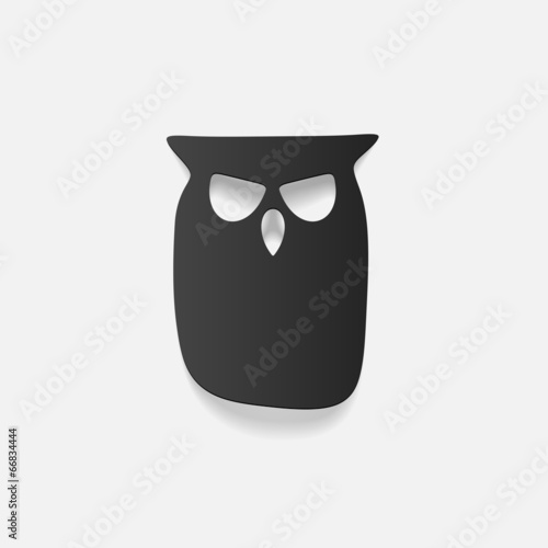 realistic design element: owl