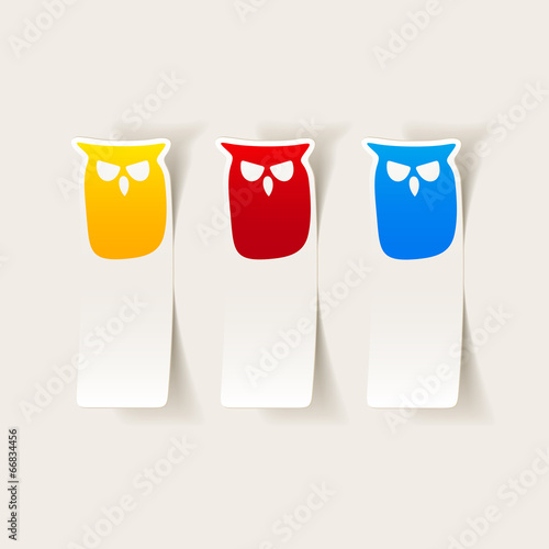 realistic design element: owl