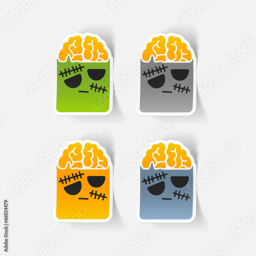 realistic design element: zombie