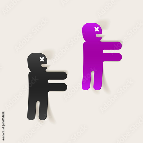 realistic design element: zombie