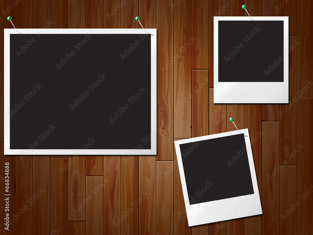 Photo Frames Shows Empty Space And Boarded Photo Frames Shows Empty Space And Boarded