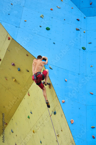 Climber climbing