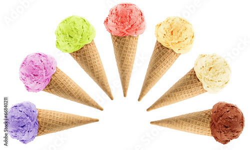 Ice Cream cones photo