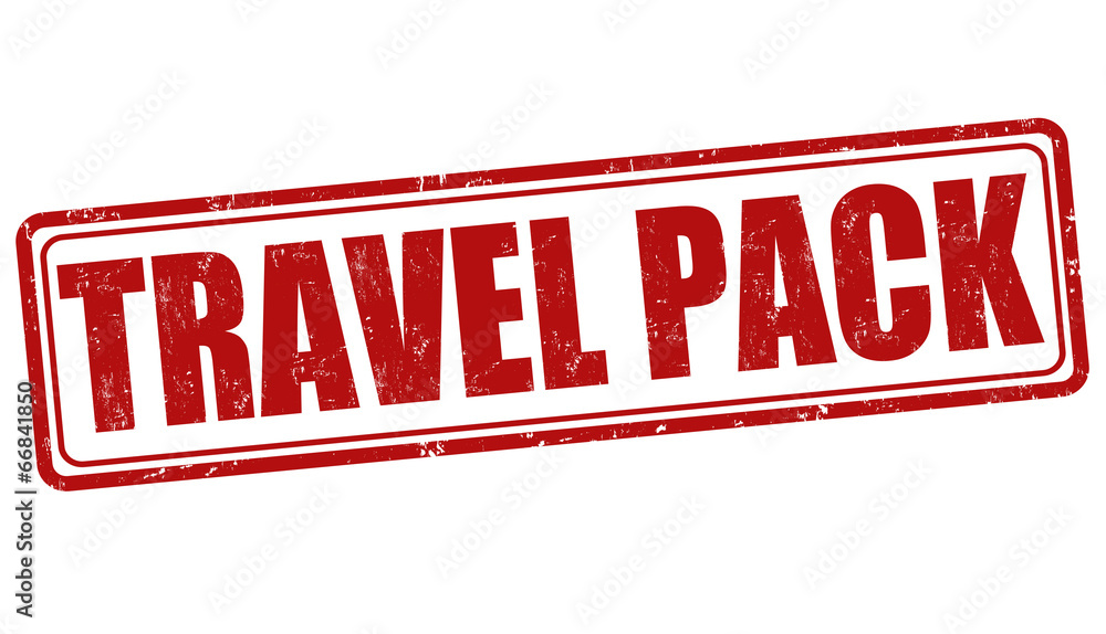 Travel pack stamp Travel pack stamp
