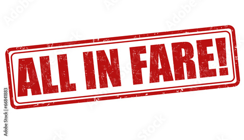All in fare stamp
