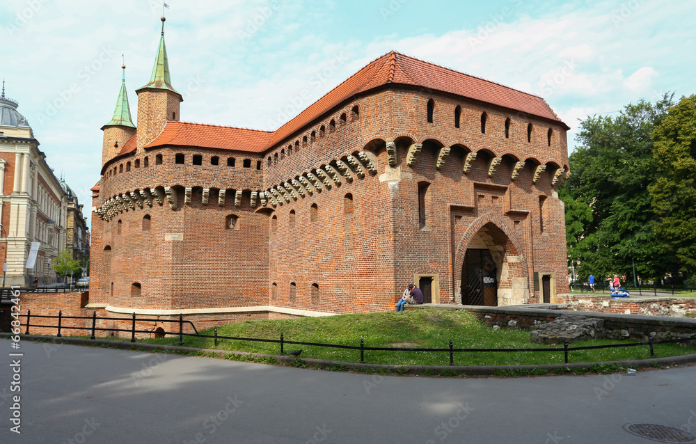 Fototapeta premium Kraków - Barbakan
