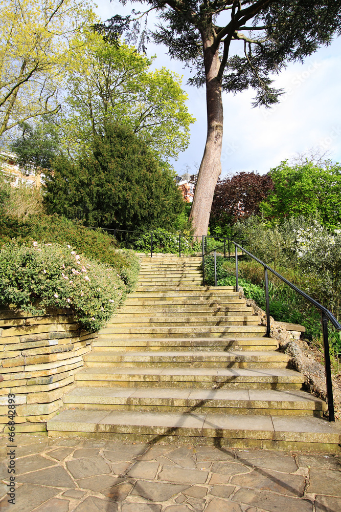 Stairs in the park, uk