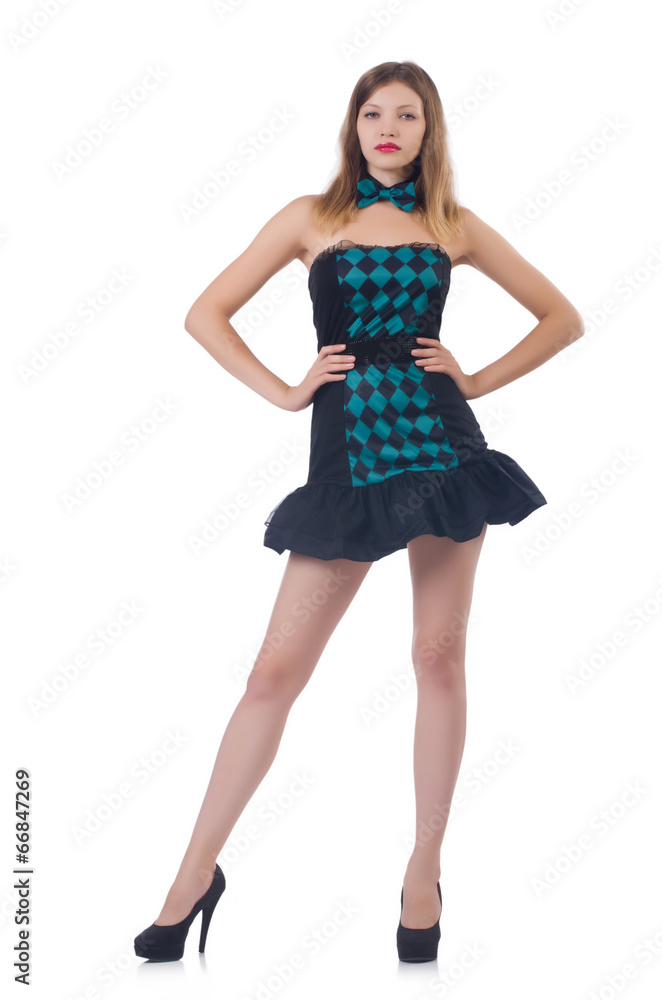 Young pretty woman isolated on white Young pretty woman isolated on white